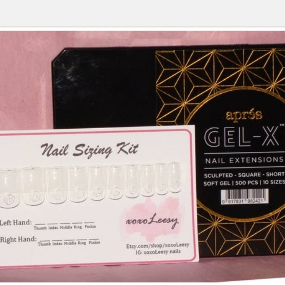 Apres Gel-X sculpted short square nail sizing kit